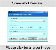 AVI WMV MPEG Converter Screenshot
